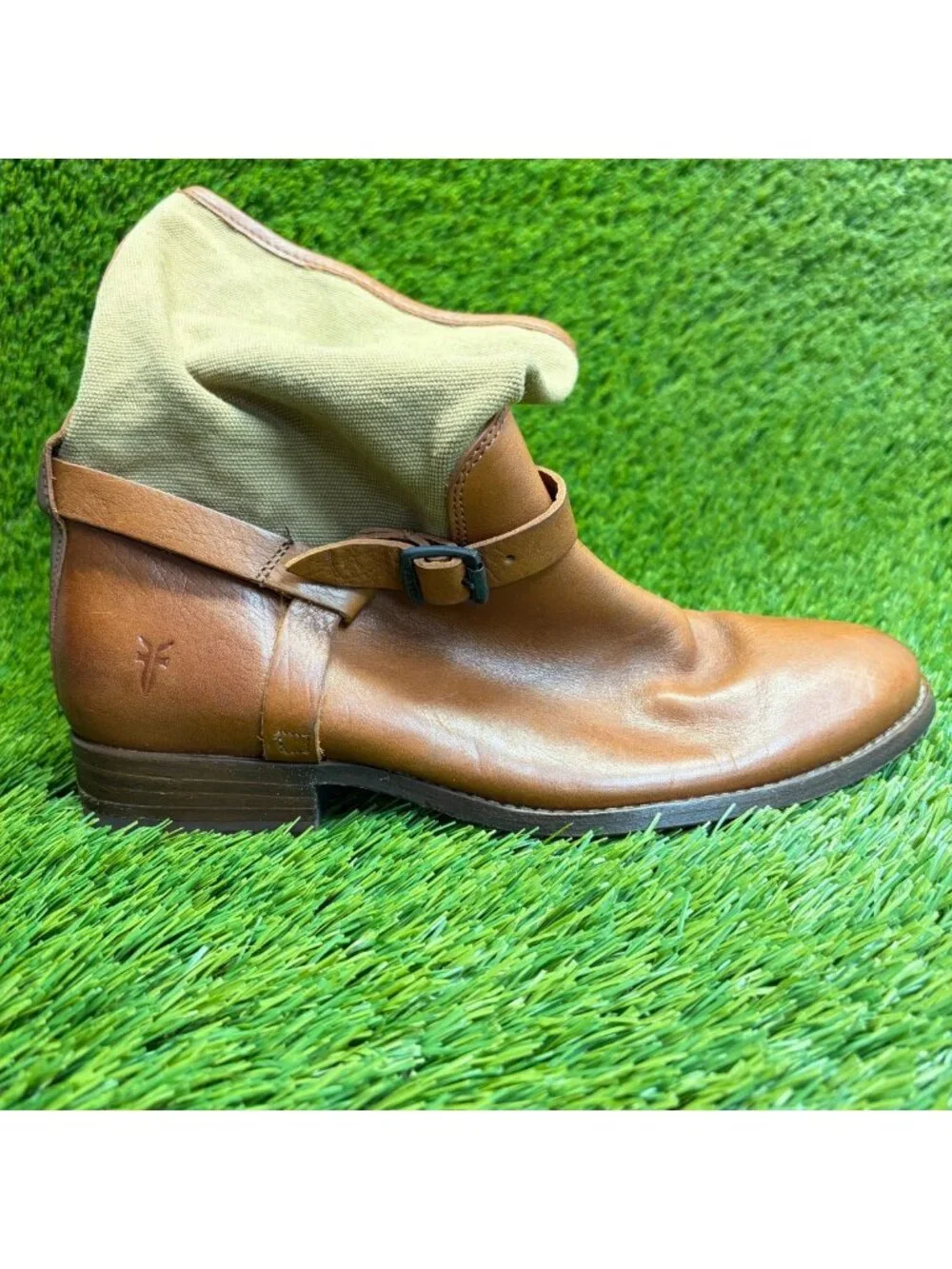 Frye Melissa Short Shaft Womens Size 8.5 Brown Outdoor Leather Biker Boots